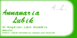 annamaria lubik business card